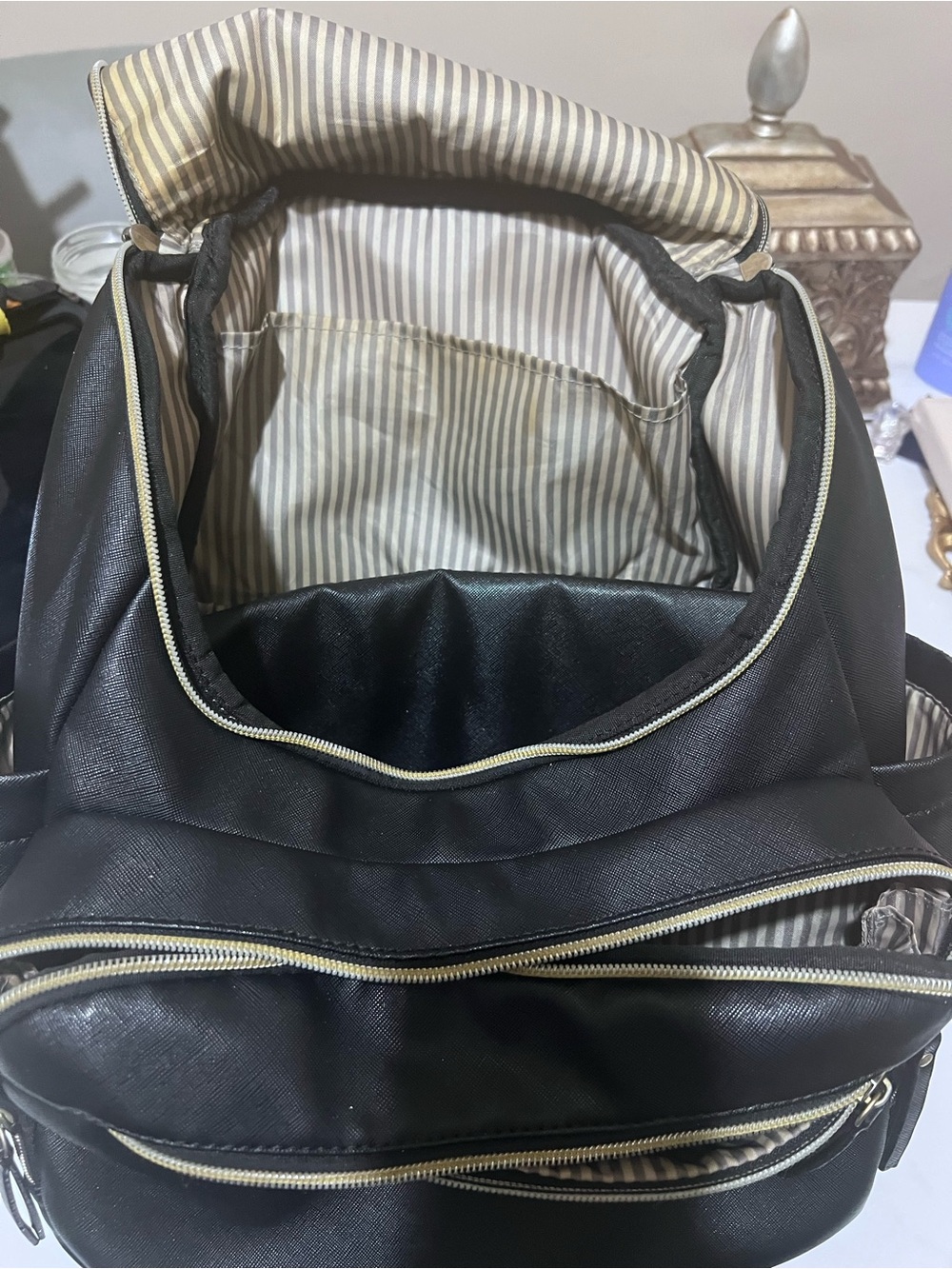 Fashion Diaper Bag With Changing Mat Included